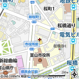 富山市役所　教育委員会事務局学校施設課施設係周辺の地図