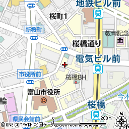 新桜町公民館周辺の地図