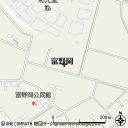 栃木県さくら市富野岡周辺の地図