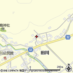 富山県小矢部市田川2502周辺の地図