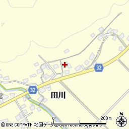 富山県小矢部市田川2496周辺の地図