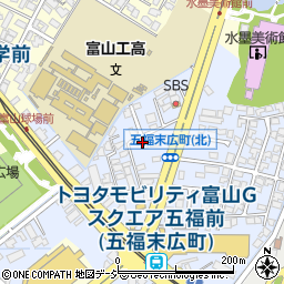 富山県富山市五福末広町1369-3周辺の地図