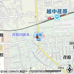 富山県富山市荏原駅前通り周辺の地図