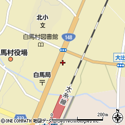 長野銀行白馬支店 ＡＴＭ周辺の地図