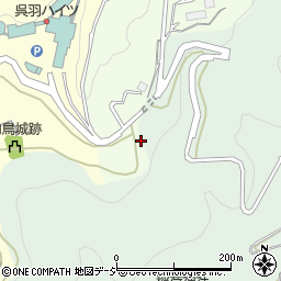 城山公園トイレ周辺の地図