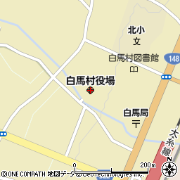 長野県白馬村（北安曇郡）周辺の地図