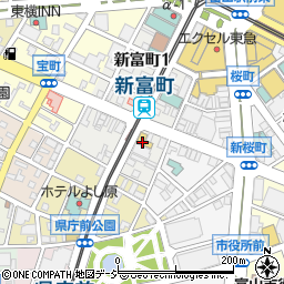 居酒屋せん富山駅前周辺の地図