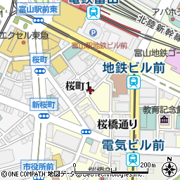 大連飯店 富山駅前周辺の地図