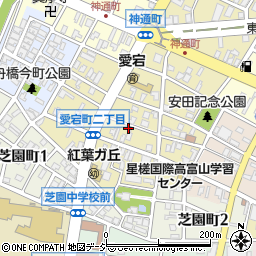 富山県富山市愛宕町周辺の地図