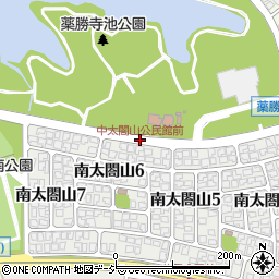 中太閤山公民館前周辺の地図