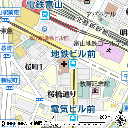 ゆうちょ銀行富山店周辺の地図