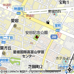 安田公園周辺の地図