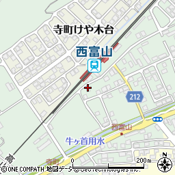 読売センター　西富山周辺の地図