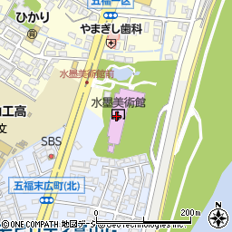 富山県水墨美術館　展示室１・２周辺の地図