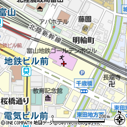 富山地鉄サービス株式会社　旅行部周辺の地図