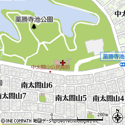 中太閤山コミュニティセンター周辺の地図