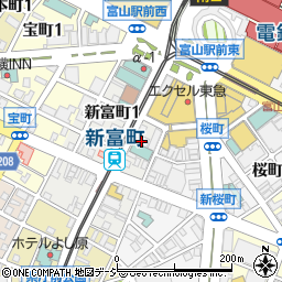 クロロフイル富山美顔教室周辺の地図