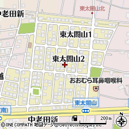 富山県射水市東太閤山周辺の地図
