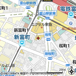 カラオケまねきねこ　富山駅前２号店周辺の地図