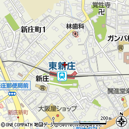 北日本新聞新庄販売店周辺の地図