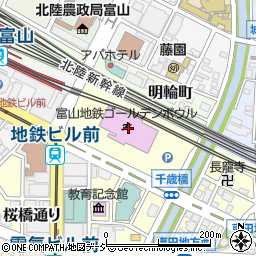 富山地方鉄道株式会社　関連事業部関連事業課富山地鉄ゴールデンボウル周辺の地図
