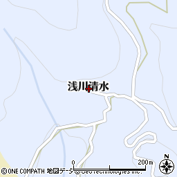 長野県長野市浅川清水周辺の地図