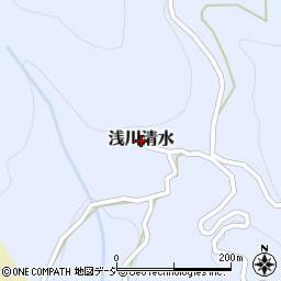 長野県長野市浅川清水周辺の地図