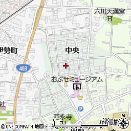 長野県上高井郡小布施町中央周辺の地図