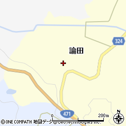 富山県小矢部市論田357周辺の地図