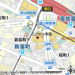 富山市立とやま駅南図書館・こども図書館周辺の地図