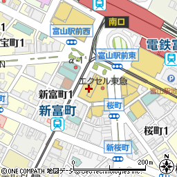 ぼてやん富山駅前店周辺の地図