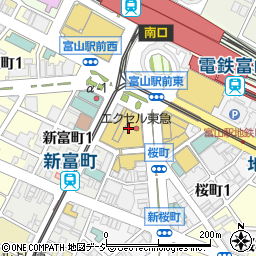 居楽屋白木屋 富山南口駅前店周辺の地図