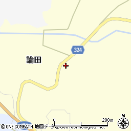 富山県小矢部市論田340周辺の地図