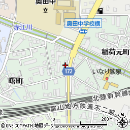 富山警察署東雲寮（独身寮）周辺の地図