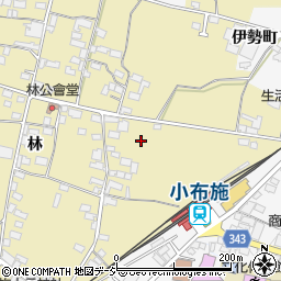 長野県上高井郡小布施町林周辺の地図