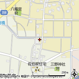 富山県高岡市福岡町上蓑335周辺の地図