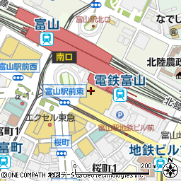 富山県赤十字血液センター　マリエ献血ルーム周辺の地図