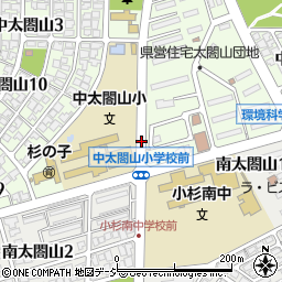 中太閤山小学校前周辺の地図
