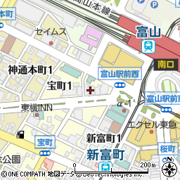 富山県　勤労者教育協会周辺の地図