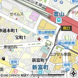 株式会社スタッフサービス　富山オフィス・メディカル周辺の地図