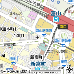 公文教育研究会　富山事務局周辺の地図