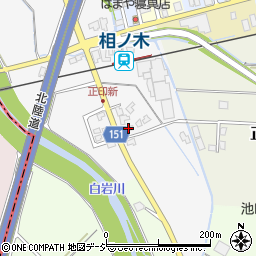 富山県中新川郡上市町正印新16-2周辺の地図