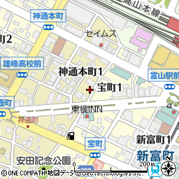 駅前ラーメン ひげ周辺の地図