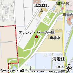 京坪川河川公園（オレンジ・パーク舟橋）周辺の地図