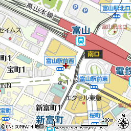 富金豚 富山マルート店周辺の地図