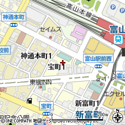 富山駅前朝日駐車場周辺の地図
