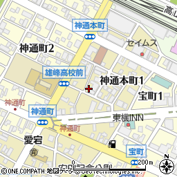 ハート薬局神通本町店周辺の地図