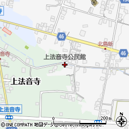 上法音寺公民館周辺の地図
