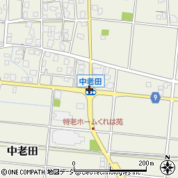 中老田周辺の地図