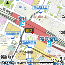 源ますのすし本舗　ＪＲ富山駅コンコース・売店周辺の地図